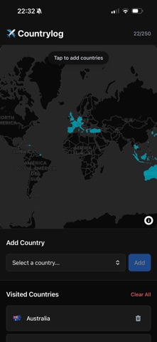 Countrylog Screenshot 1 of 1
