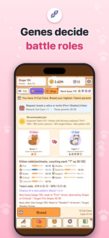 Cat Genetics Lab: Idle Pet RPG screenshot 4