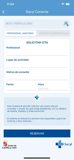 SACYL CONECTA iPhone screenshot 2