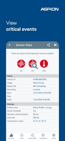 ASPION G-Log Data logger Screenshot 5 of 10