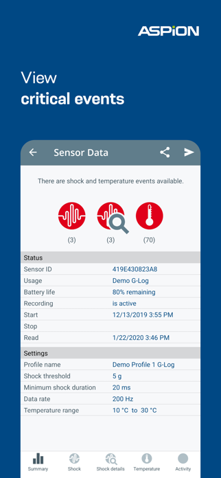 ASPION G-Log Data logger Screenshot 5 of 10