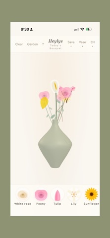 Heylys - flower arranging iPhone screenshot