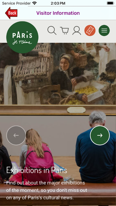 Visit Paris Screenshot