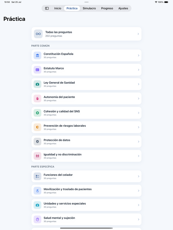 Fanal: Celador Exam Prep iPad screenshot