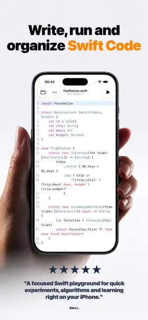 Swift Code Coding: SwiftMate iPhone screenshot 1
