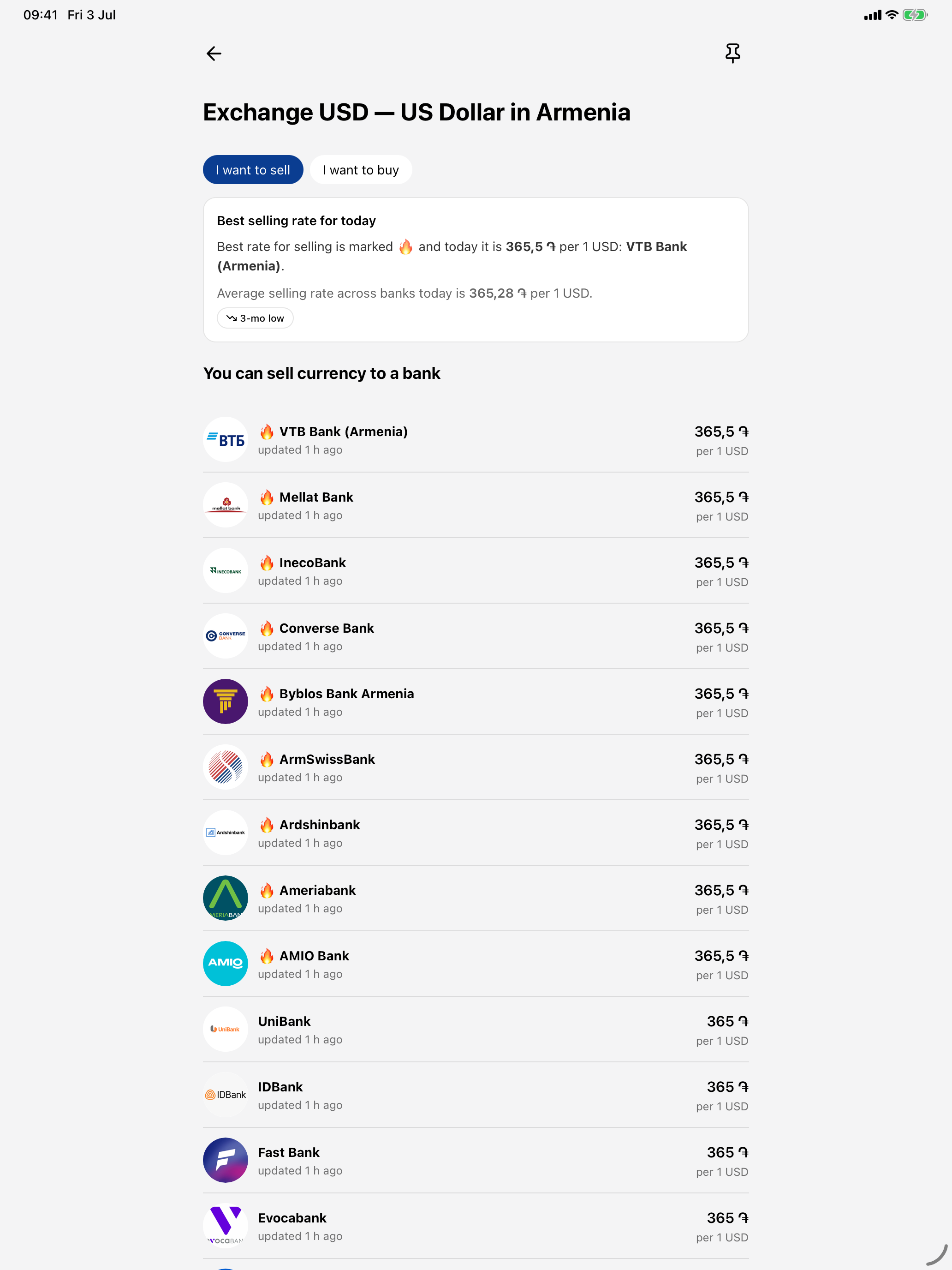 Currency Rates Armenia screenshot 15