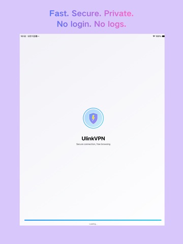 Ulink VPN – Safe & Fast iPad screenshot