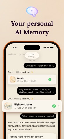 Memory AI - Reminders & Tasks Screenshot 1 of 7