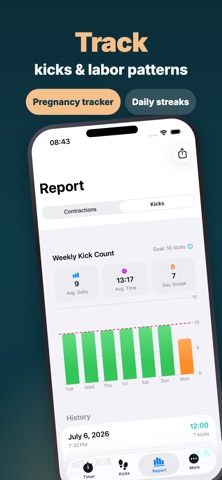 Contraction Timer & Kick Count Screenshot 5 of 6