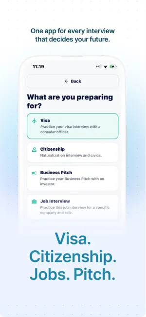 Prevo: Visa & Interview Prep screenshot 2