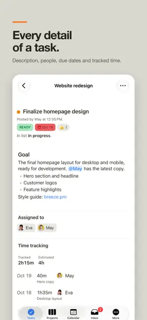 Breeze: Project management screenshot 3
