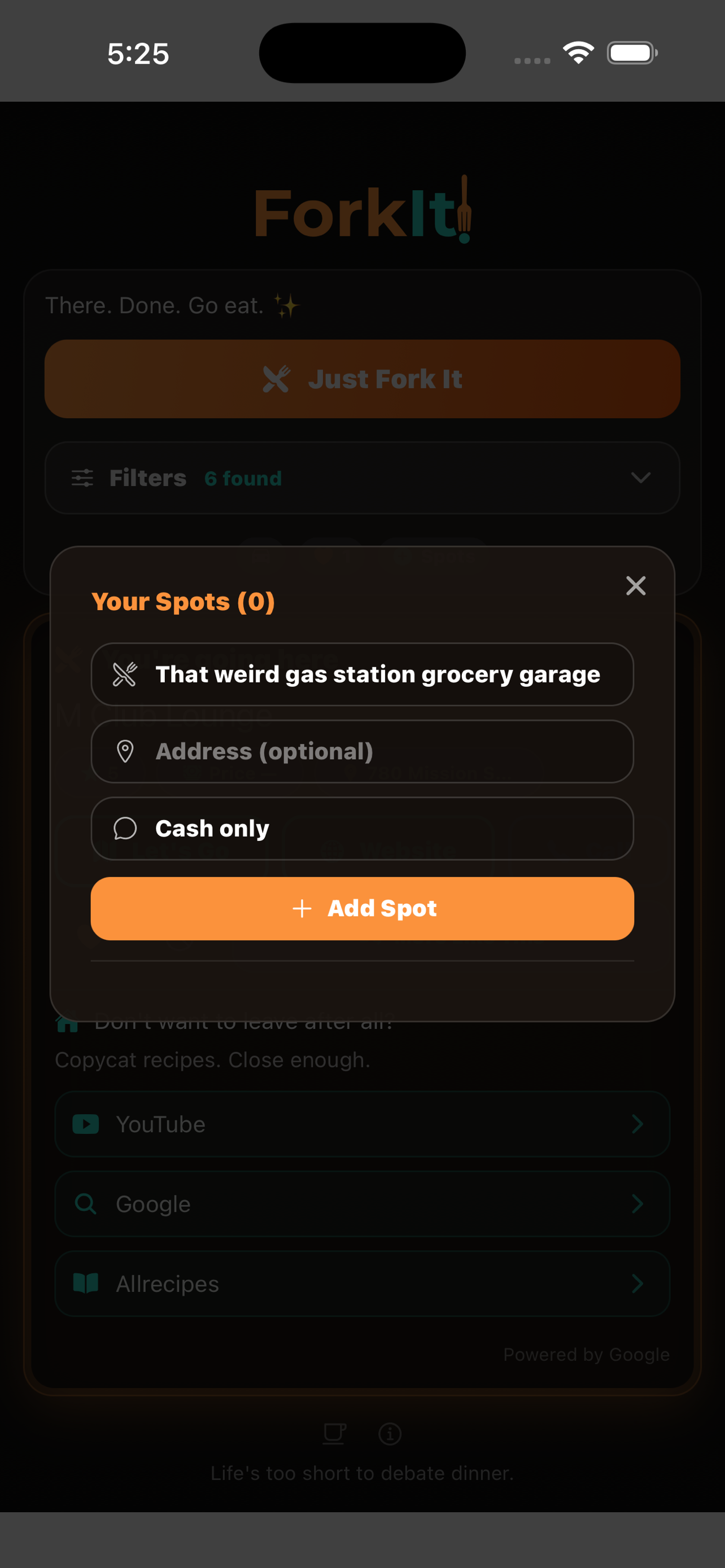ForkIt! - Restaurant Picker
