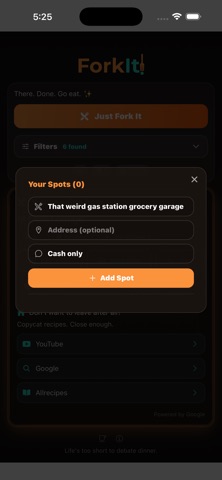 ForkIt! - Restaurant Picker Screenshot 3 of 5