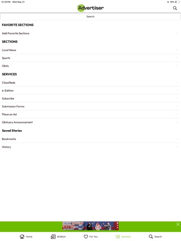 Tuscola County Advertiser iPad screenshot