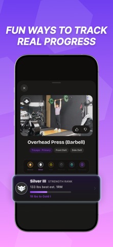 Kovo - Fitness Workout Log iPhone screenshot