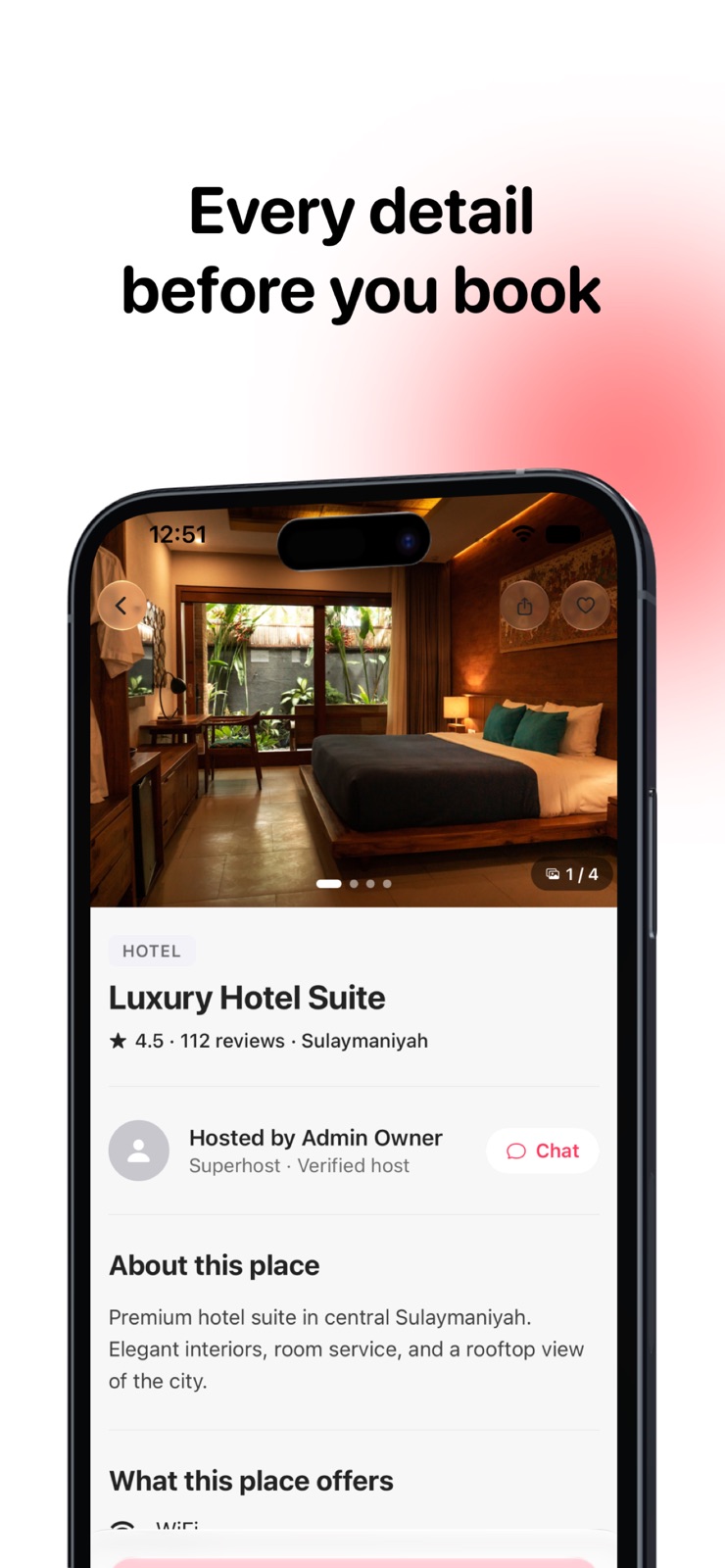 Shada: Book & Stay iphone screenshot 3