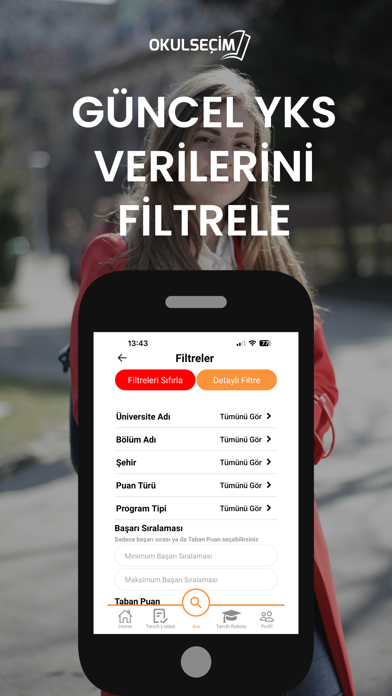 Okul Seçim - YKS Tercih Robotu Screenshot