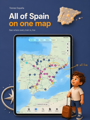 Spain Trains AVE, Renfe, OUIGO iPad screenshot