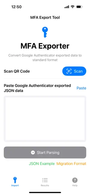 MFA Exporter screenshot 1