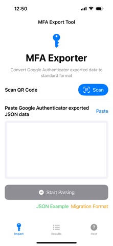 MFA Exporter Screenshot 1 of 3
