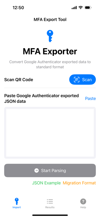 MFA Exporter Screenshot 1 of 3