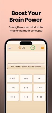Math IQ Booster: Fun Math Game iPhone screenshot