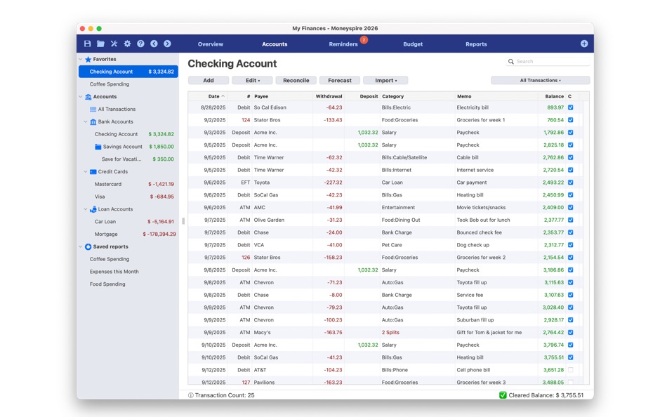 #2. Moneyspire 2026 Money Manager (macOS) Ved: Moneyspire