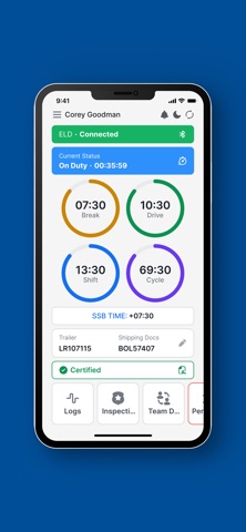 HOS App - Driver ELD Logbook Screenshot 2 of 4