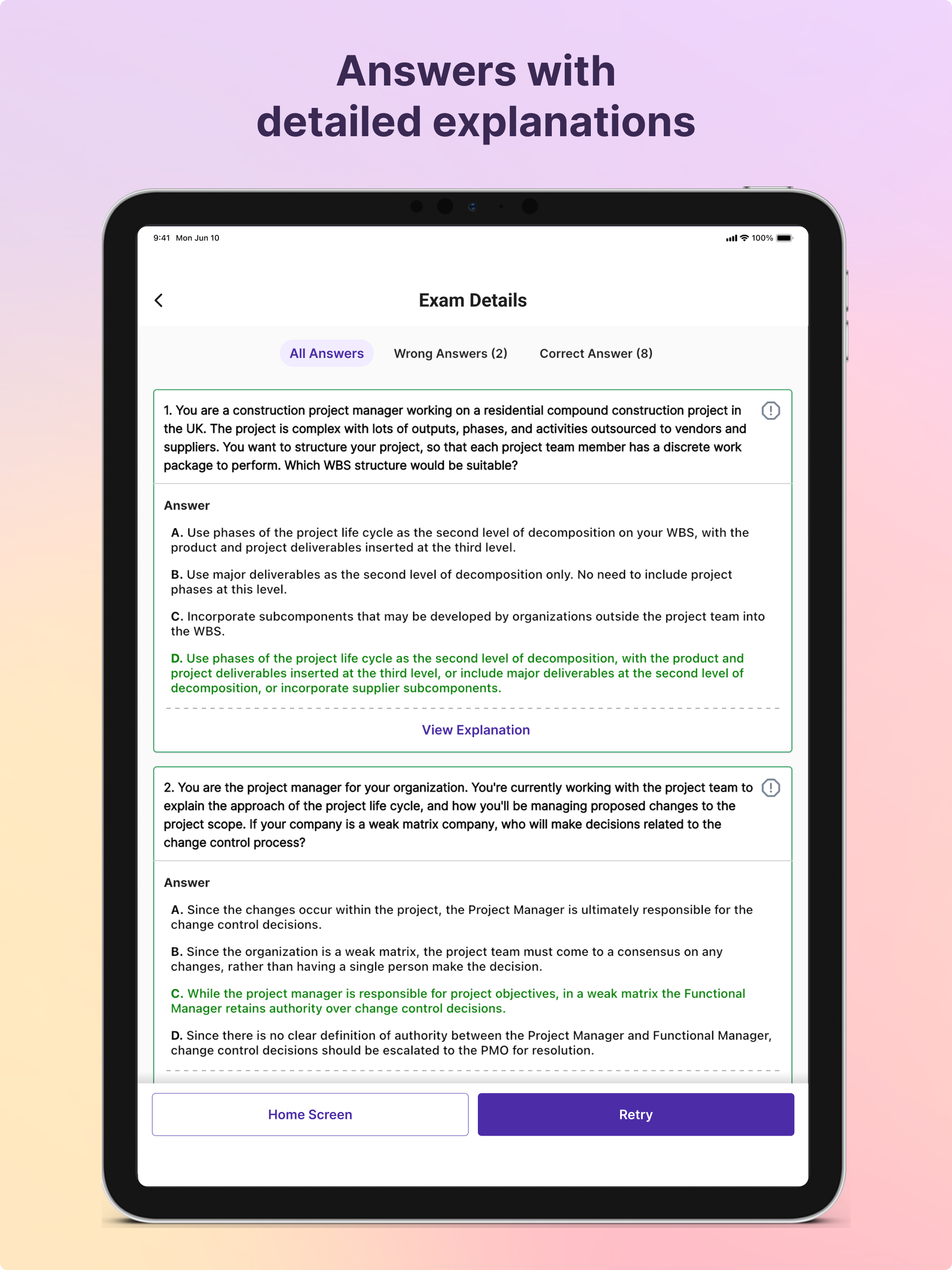 Machine Learning ExamSimulator