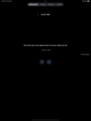 QuotePad: Daily Reflections iPad screenshot