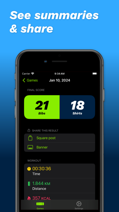 Huck - Ultimate Scoreboard iPhone screenshot 2 - Sports app