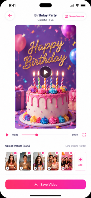 Birthday Video  ‎ Screenshot 3 of 5