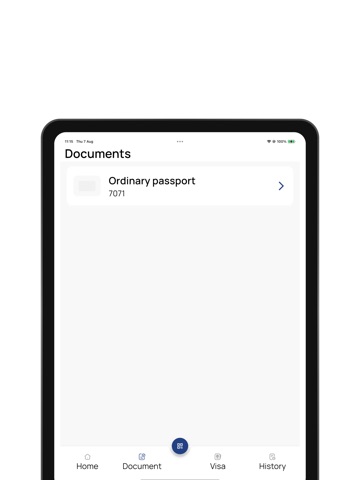 Department of Immigration iPad screenshot