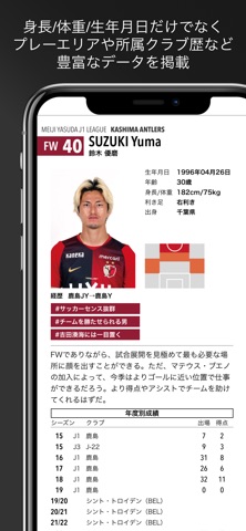 EGサッカー名鑑2026 iPhone screenshot 1