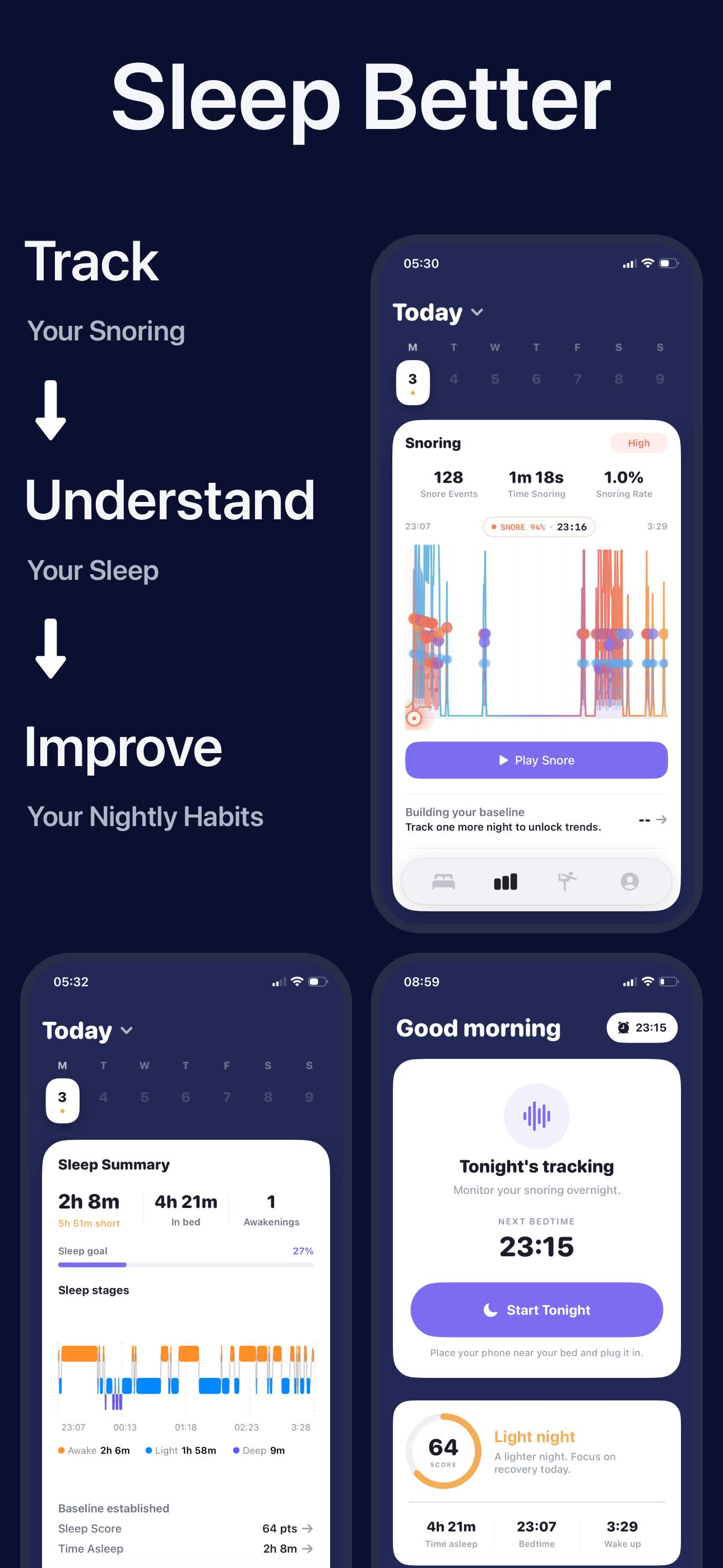 SnoreYoga: Sleep & Snore Coach screenshot 2