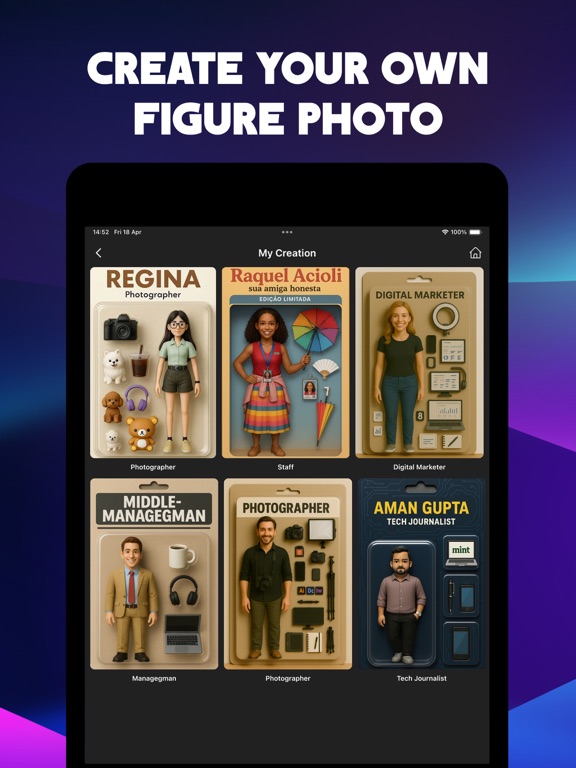 FigureMe - AI Action Figure iPad screenshot 5 - Graphics & Design app