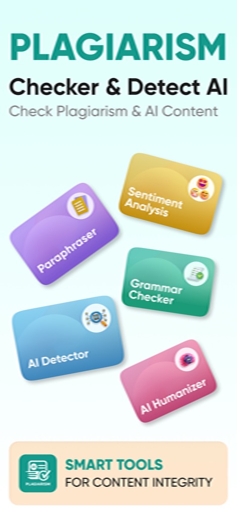Plagiarism Checker | Detect AI - Productivity App | MWM