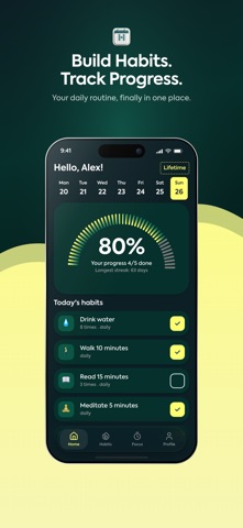 Daily Habit Tracker - TrakBit Screenshot 1 of 5
