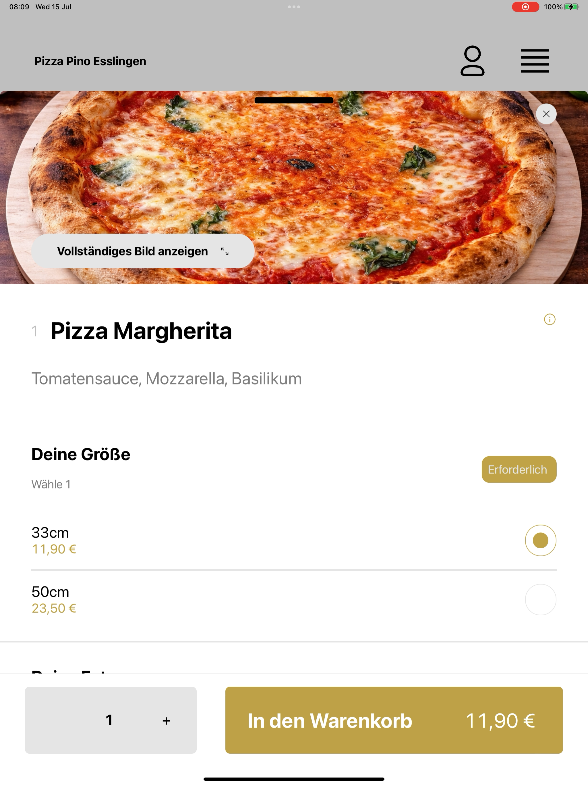 Pizza Pino Esslingen screenshot 7