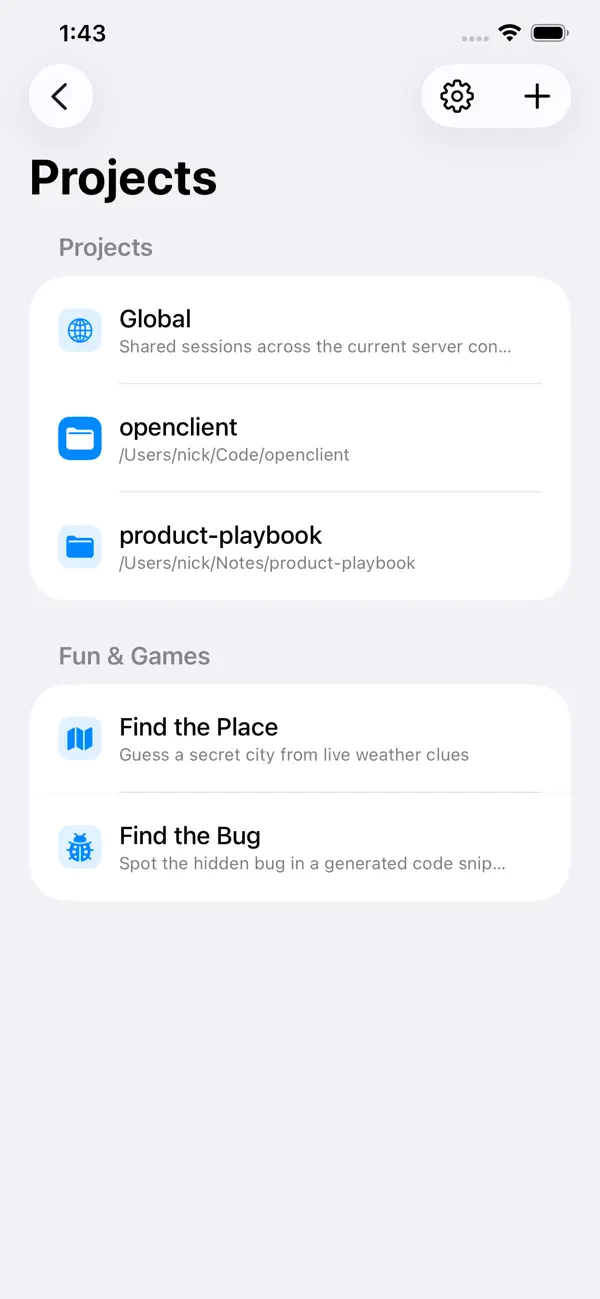 #2. OpenClient for OpenCode (iOS) By: Nicolas Toporcov