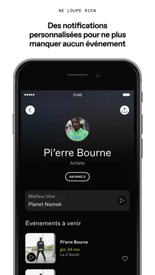 Capture d'écran de DICE: Événements Live sur iPhone 3