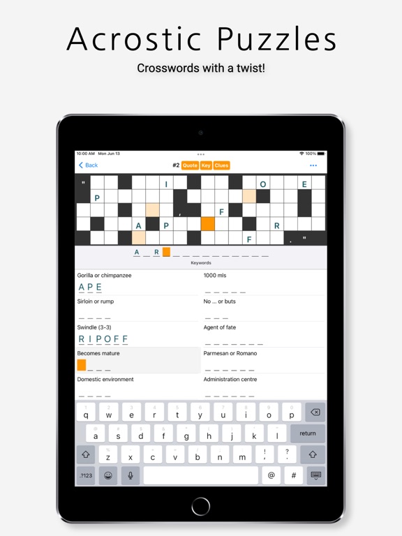 Acrostic Crossword Puzzlesのおすすめ画像1