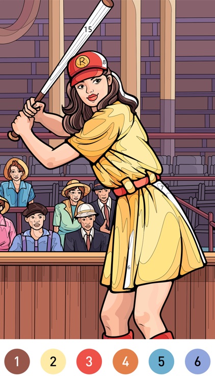 Granny Color By Number Game