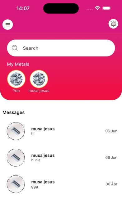The Metal App Screenshot
