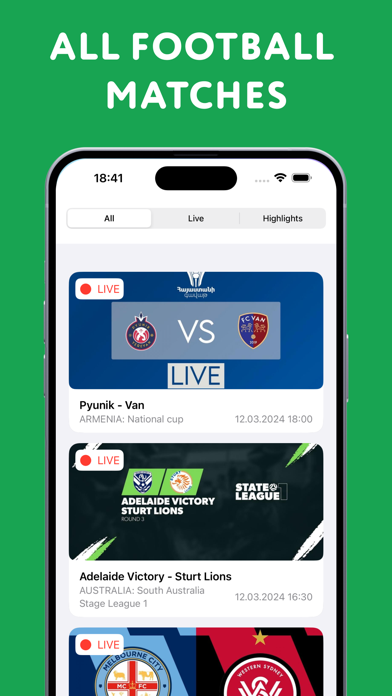 Football Live TV: Soccer score Screenshot