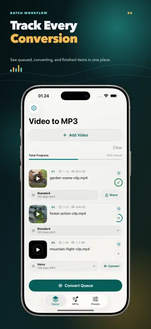 Video to MP3 Converter One screenshot 2