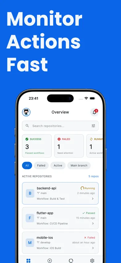 GitFlow : GitHub Actions screenshot 1