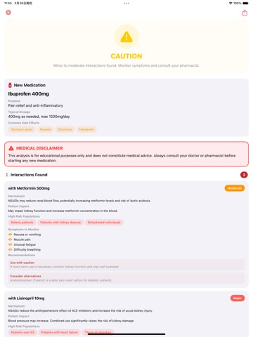 MedCheck - Drug Interaction AI iPad screenshot