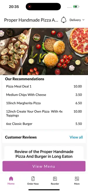 Proper Handmade Pizza & Burger screenshot 2