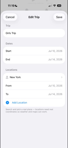 Trip-Fit screenshot